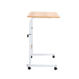 ExtraStar C-Shaped Height Adjustable Mobile Laptop Desk, MDF Top in Natural - thumbnail 5