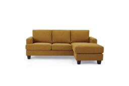 Home Detail Hazel 3 Seater Sofa With Chaise in Mustard - thumbnail 3