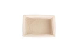Red Hamper Wicker White Lined Storage Basket - Size: Medium - thumbnail 3