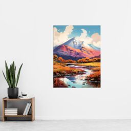 "Artery8 Ben Nevis & Glen Nevis Scotland Landscape Painting Tranquil Scene Extra Large XL Unframed Wall Art Poster Print - Size: W24"" x H32""" - thumbnail 4