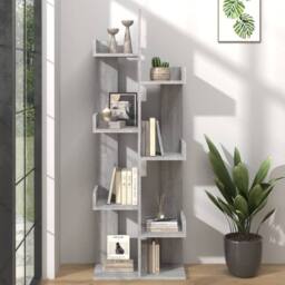 Berkfield Home Classic Book Cabinet 48x25.5x140 cm Grey Sonoma Engineered Wood - thumbnail 2
