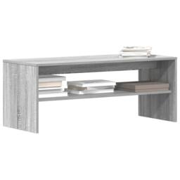 Berkfield Home TV Cabinet Grey Sonoma 100x40x40 cm Engineered Wood - Size: 100 x 40 x 40 cm - thumbnail 2