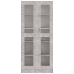 Berkfield Home Vitrine Cabinet Concrete Grey 82.5x30.5x185.5 cm Engineered Wood - thumbnail 5