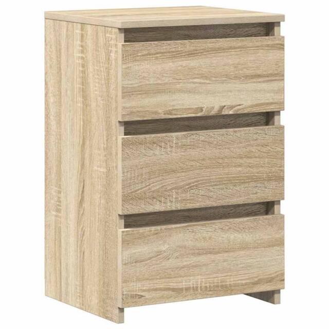 Berkfield Home Durable Bed Cabinets 2 pcs Sonoma Oak 40x35x62.5 cm Engineered Wood in Light Tan - image 1