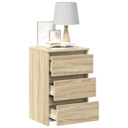 Berkfield Home Durable Bed Cabinets 2 pcs Sonoma Oak 40x35x62.5 cm Engineered Wood in Light Tan - thumbnail 7