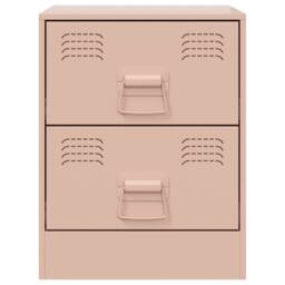 Berkfield Home Durable Bedside Cabinets 2 pcs Pink 34.5x39x44 cm Steel - thumbnail 5