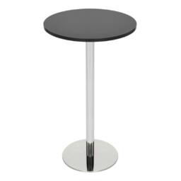 netfurniture Deluxe Como Poseur Table Round Black Wood - thumbnail 4