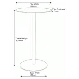 netfurniture Deluxe Como Poseur Table Round Black Wood - thumbnail 7
