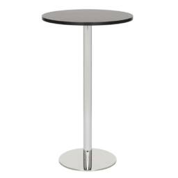 netfurniture Deluxe Como Poseur Table Round Black Wood - thumbnail 1