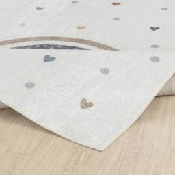Livabliss Lilian - Kids Beige Orange Blue Green Washable Rug for Children's Rooms - Size: 80 cm x 150 cm - thumbnail 4