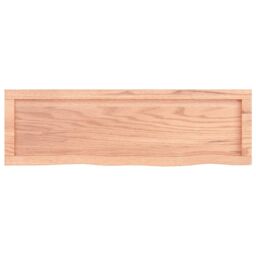 Berkfield Home Wall Shelf Light Brown 100x30x(2-4) cm Treated Solid Wood Oak - thumbnail 3