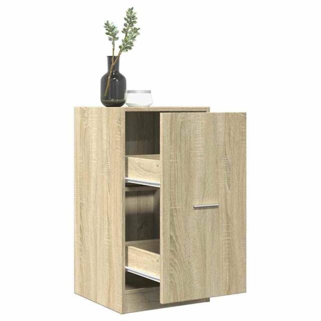 Berkfield Home Apothecary Cabinet Sonoma Oak 40x41x77.5 cm Engineered Wood in Light Brown - image 1