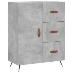 Berkfield Home Highboard Concrete Grey 69.5x34x180 cm Engineered Wood - thumbnail 7