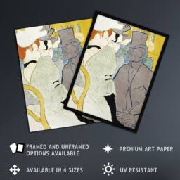 "Artery8 Englishman at the Moulin Rouge Vintage Wall Art Print Lautrec - Size: W18"" x H24""" - thumbnail 2