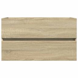 Berkfield Home 2 Piece Bathroom Furniture Set Ceramic & Engineered Wood in Light Tan - thumbnail 5