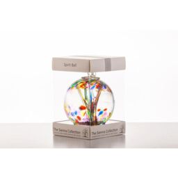 Sienna Glass 10cm Spirit Ball White - thumbnail 4