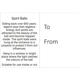 Sienna Glass 10cm Spirit Ball White - thumbnail 3