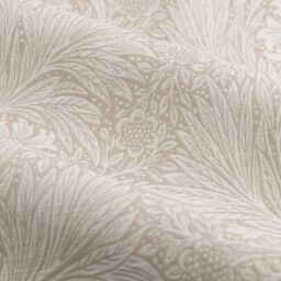 Morris & Co Marigold Jacquard Floral Room Darkening Pencil Pleat Curtains in Stone - Size: 229 cm width x 183 cm drop - thumbnail 5