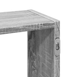 Berkfield Home Wall Shelf Grey Sonoma 159x18x66 cm Engineered Wood - Size: 159 x 18 x 66 cm - thumbnail 8