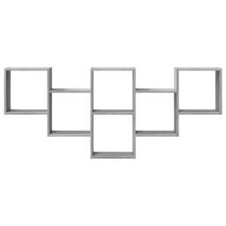 Berkfield Home Wall Shelf Grey Sonoma 159x18x66 cm Engineered Wood - Size: 159 x 18 x 66 cm - thumbnail 4