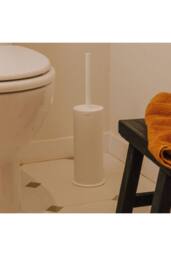 Cosmic Toilet Brush, White, Award-Winning Design, Geyser Collection in Soft White - thumbnail 5