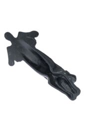 Homescapes Heavyweight Cast Iron Dog Door Stop in Black - thumbnail 6