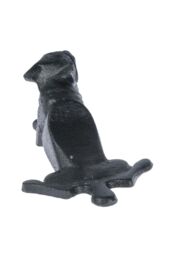 Homescapes Heavyweight Cast Iron Dog Door Stop in Black - thumbnail 5