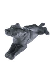 Homescapes Heavyweight Cast Iron Dog Door Stop in Black - thumbnail 2