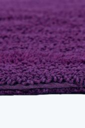 Homescapes Luxury Square Bath Mat 1600GSM 100% Cotton Reversible Shower Mat, 50cm in Purple - thumbnail 4
