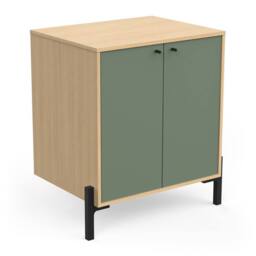 CALICOSY ELISA 2-Door Vanity Unit, 69.2 Cm Wide in Green - thumbnail 2