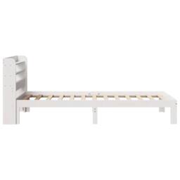 Berkfield Home Bed Frame with Headboard without Mattress White 90x200 cm - thumbnail 5