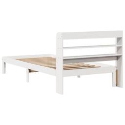 Berkfield Home Bed Frame with Headboard without Mattress White 90x200 cm - thumbnail 6