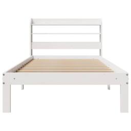 Berkfield Home Bed Frame with Headboard without Mattress White 90x200 cm - thumbnail 4