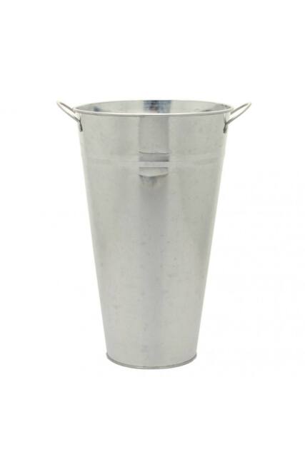 KDMD Galvanised Vase With Ears 36cm in Silver - image 1