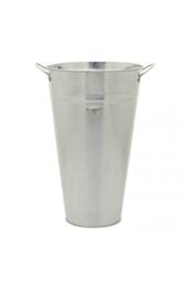 KDMD Galvanised Vase With Ears 36cm in Silver