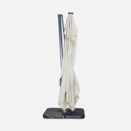 sweeek 3x4m Premium Rectangular Cantilever Parasol With Integrated Led Lights in Beige - thumbnail 5