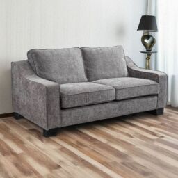 Furnishings For Less UK Neberaska Modern Slate Grey 3 Seater Sofa Chenille Fabric - thumbnail 1