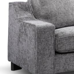 Furnishings For Less UK Neberaska Modern Slate Grey 3 Seater Sofa Chenille Fabric - thumbnail 4