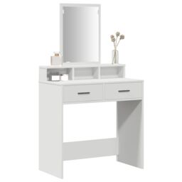 Berkfield Home Dressing Table with Drawers¬†White¬†79x41x140 cm in White - Size: 79 x 41 x 140 cm - thumbnail 3