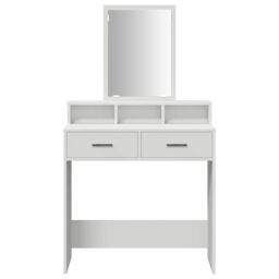 Berkfield Home Dressing Table with Drawers¬†White¬†79x41x140 cm in White - Size: 79 x 41 x 140 cm - thumbnail 6