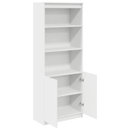 Berkfield Home Highboard White 70x35x180 cm Engineered Wood - Size: 70 x 35 x 180 cm - thumbnail 5
