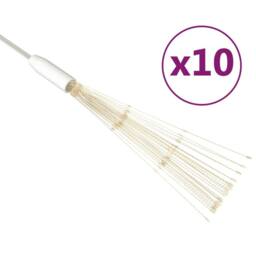 Berkfield Home Outdoor Christmas Firecrack Lights 10pcs Warm White 20cm 1400LEDs - thumbnail 2