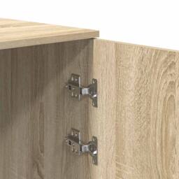 Berkfield Home Storage Cabinet Sonoma Oak 40x45x103.5 cm Engineered Wood in Light Tan - thumbnail 9