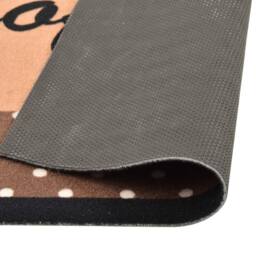 Berkfield Home Kitchen Carpet Washable Coffee brown 60x180 cm - thumbnail 1