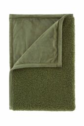Catherine Lansfield 'So Soft Velvet Boucle' Blanket Throw in Olive - Size: 130 cm x 170 cm - thumbnail 5