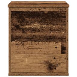 Berkfield Home Storage Box Old Wood 40x42x46 cm Engineered Wood in Brown - Size: 40 x 42 x 46 cm - thumbnail 7