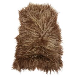 Berkfield Home Icelandic Sheepskin Chair Cover Brown 70x110 cm - thumbnail 6