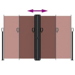 Berkfield Home Retractable Side Awning Brown 160x1200 cm - thumbnail 5