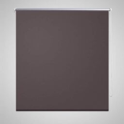 Berkfield Home Roller Blind Blackout 120 x 175 cm Coffee in Brown