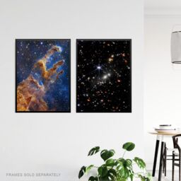 Artery8 Wall Art Print Pack of 3 NASA James Webb Images Deep Field Stars Rho Ophiuchi Clouds Pillars of Creation Large Poster Set - thumbnail 5